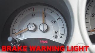 Does your Brake Warning light stayed on for no reason? Easy fix!