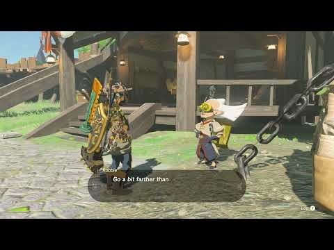 The Legend of Zelda: Tears of the Kingdom - Hateno Village Research Lab: Talk to Robbie Gameplay