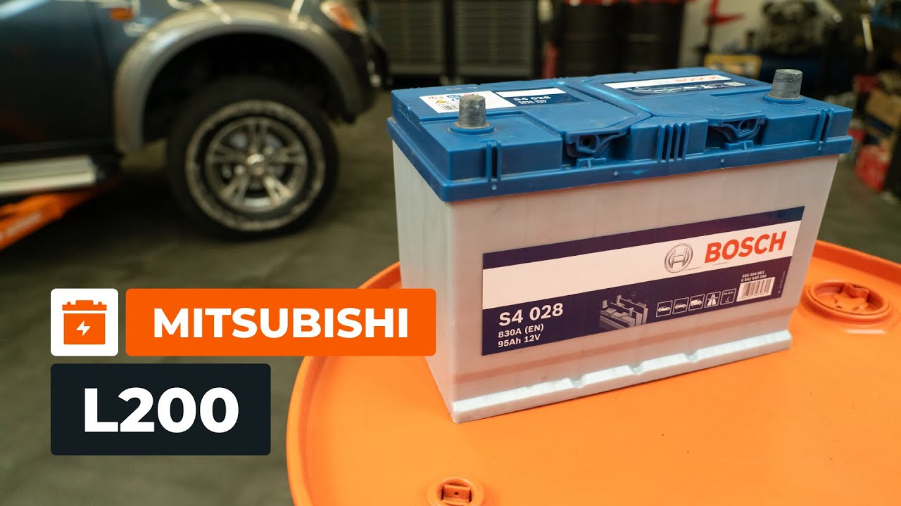 Como mudar batería em Mitsubishi L200 KA - guia de substituição