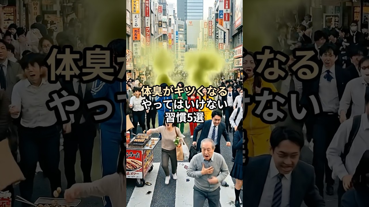 体臭がキツくなるやってはいけない習慣5選　#ai #aiyoutuber #ライフハック