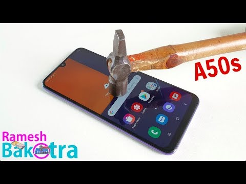 Samsung Galaxy A50s Screen Scratch Test