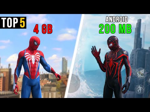 Top 5 Realistic Games Like Spider Man 2 On Play Store 2025 | High Graphics