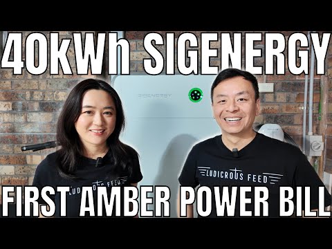 Thumbnail: 40kWh Sigenergy Battery Update after first Amber Electric Power Bill