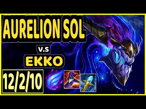 NEMESIS (AURELION SOL) vs EKKO - 12/2/10 KDA MID CHALLENGER GAMEPLAY - EUW