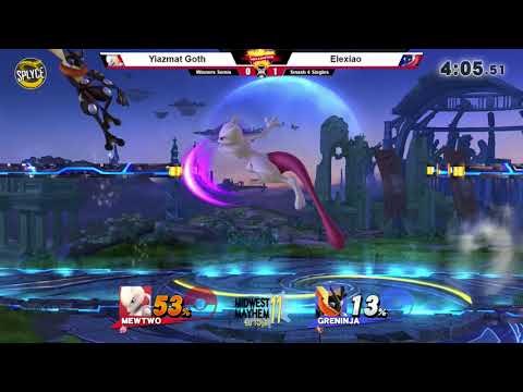 SI:D - Yiazmat Goth (Mewtwo, G&W) Vs. Elexiao (Greninja) - Winners Quarters - Smash 4 Singles