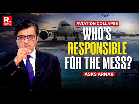 Arnab Shreds Policy Leading To Air India, IndiGo Duopoly For The Total Aviation Mess In India