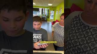 This little man STOLE my heart ❤️I gave him free phones 🫡 #shorts #apple #iphone #samsung #ios #fyp