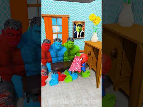 GTA V - 😆 WHERE IS MY PILLOW RAINBOW HULKS VS 2 Lil SPIDEY #gta