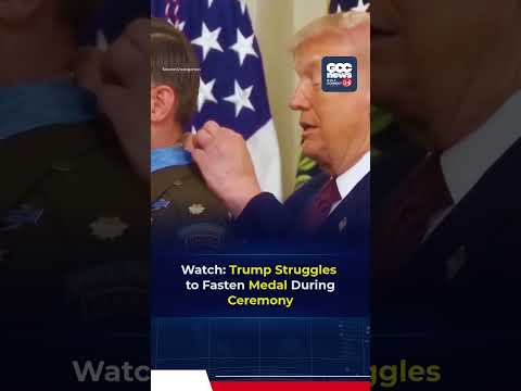Trump Faces Awkward Moment At Medal Of Honor Ceremony | Veteran Honorees Recognized