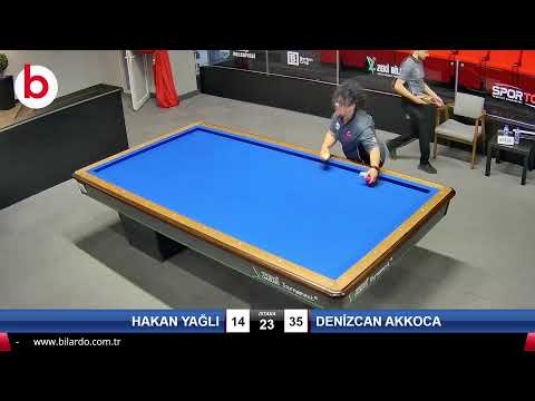 HAKAN YAĞLI & DENİZCAN AKKOCA Bilardo Maçı - 2022 FEDERASYON KUPASI-2.TUR