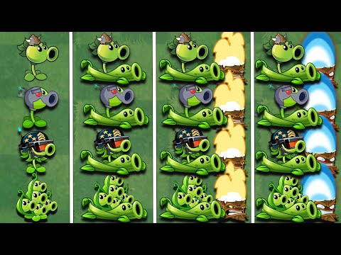 Tournament All PEASHOOTER  & Torchwood - Who Will Win? - PvZ 2 Plant Vs Plant