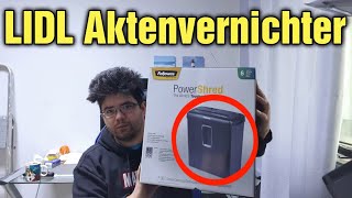 Fellowes PowerShred P-30C Extreme  test für 30 Euro Lidl produkt