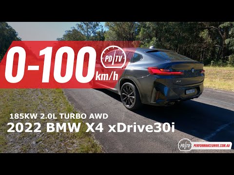 2022 BMW X4 xDrive30i 0-100km/h & engine sound