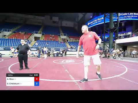 132 Lbs Consi Of 8 #2 - Ayson Rice, South Dakota Vs Grigor Cholakyan, California 74d5