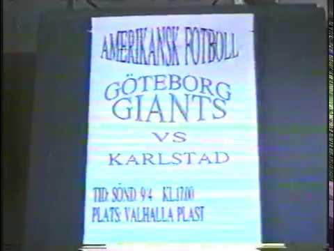 Göteborg Giants vs Carlstad Crusaders 1995