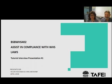BSBWHS402 Assist in compliance with WHS