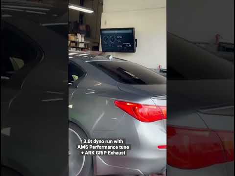Q50 3.0t Dyno Run with AMS Performance tune #Q50 #infiniti #vr30 #nissan #nissanz #tunedcars