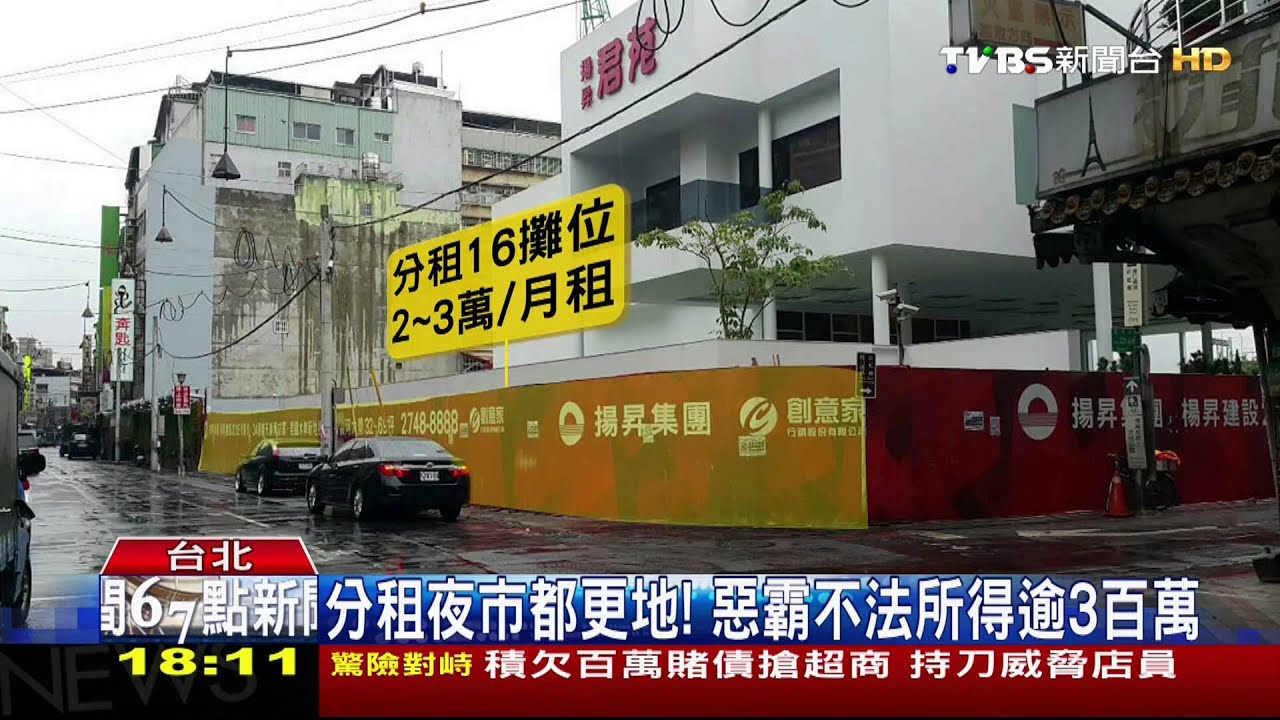 分租夜市都更地! 惡霸不法所得逾3百萬