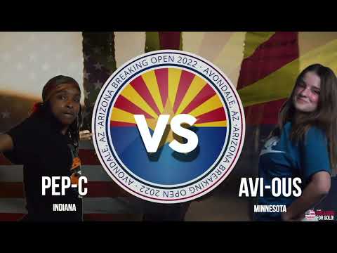 Avi-Us Vs Pep-C-  B-Girl Top 16  - AZ Breaking Open - Breaking For Gold USA
