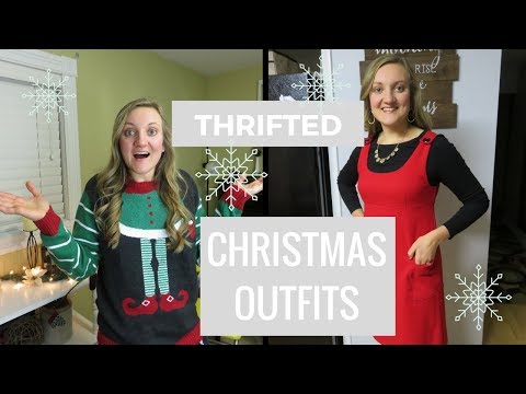THRIFTED CHRISTMAS OUTFIT IDEAS 2017 || COLLAB WITH GENTLE THRIFTY MAMA Video