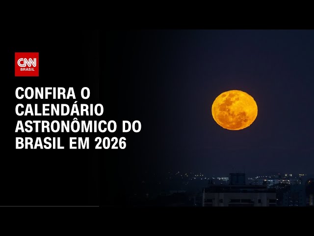 2026: Brasil vai ter eclipses, chuvas de meteoros e Superlua | CNN PRIME TIME