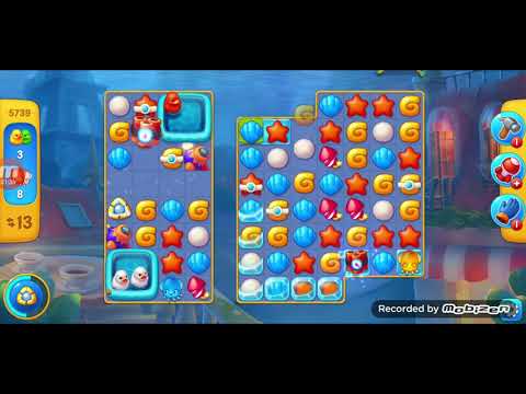 fishdom gameplay/ level 5739 / It is like the ads? / thank you /