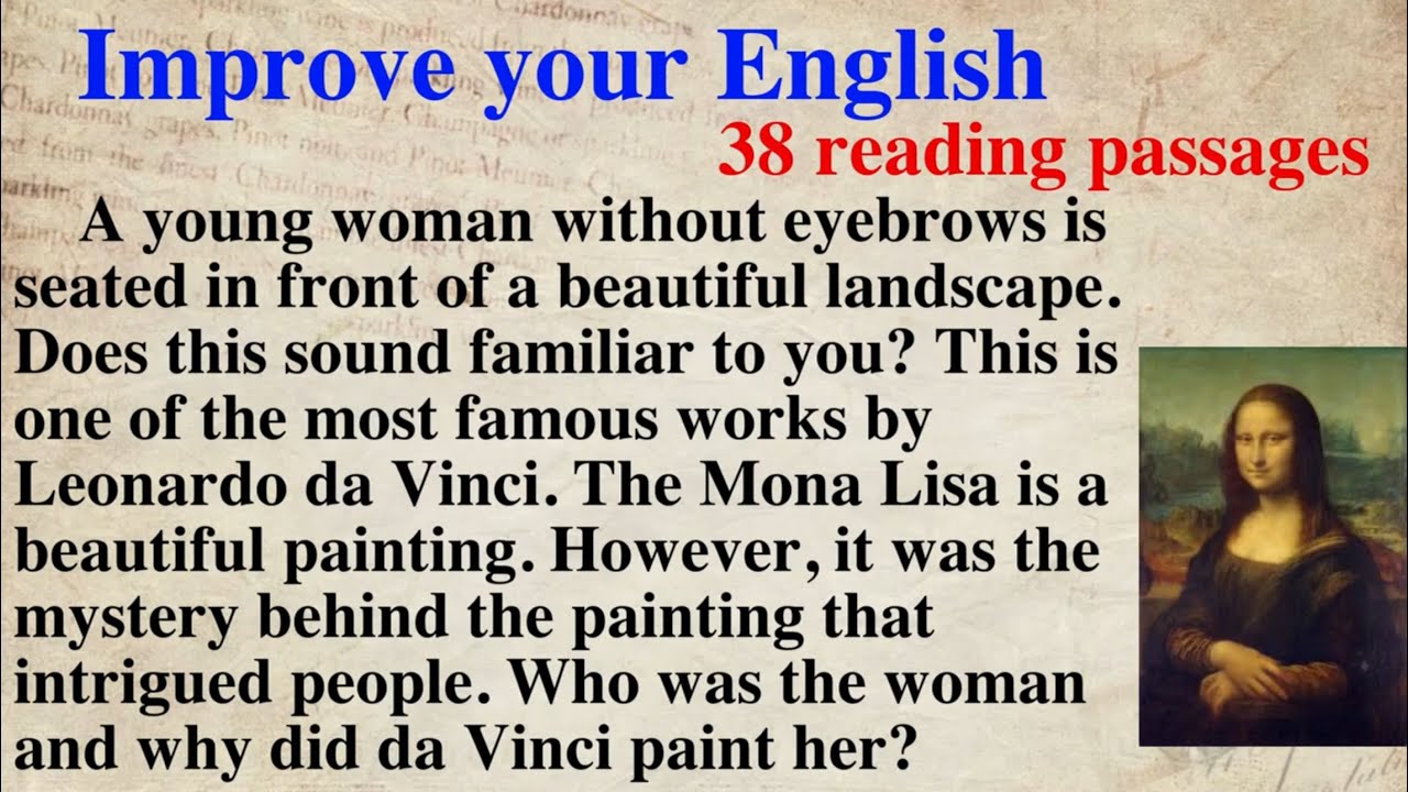 Reading Practice. Improve your pronunciation in English