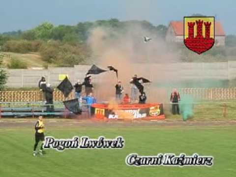 Kibice podczas meczu Pogoń Lwówek-Czarni Kaźmierz