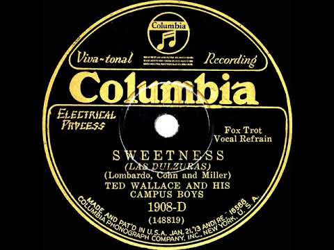 1929 Ted Wallace - Sweetness (Smith Ballew & group, vocal)