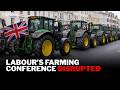 Farmer Protest ERUPTS Outside Labour Farming Conference In Oxford