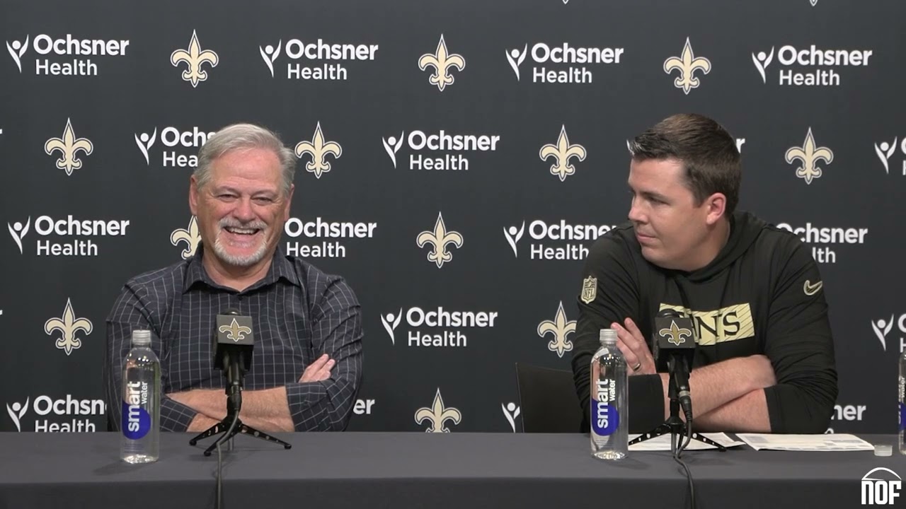 Saints GM Mickey Loomis and HC Kellen Moore recap 2025 season, preview free agency and draft