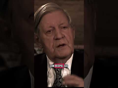 Helmut Schmidt spricht Klartext über Zuwanderung