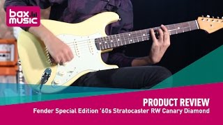 Video thumbnail for Fender Special Edition 60's Stratocaster Canary Diamond - Review by Bax Music UK