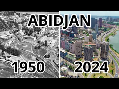 IVORY COAST: The history of the city of Abidjan.
