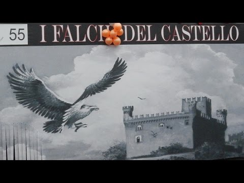 Falchi del Castello carro da getto - Carnevale Ivrea 2015