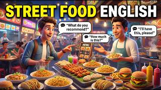 How to Speak English at Street food and food court | Real Life Conversations | English for Beginners