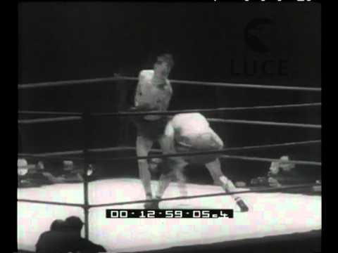 Boxing in Paris: Tiberio Mitri defeats Laurent Dauthuille.