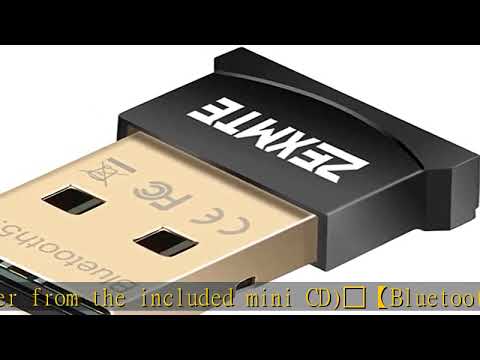 Bluetooth Adapter for PC, ZEXMTE USB Bluetooth Adapter 5.0 Bluetooth Dongle Bluetooth Receiver,Blue