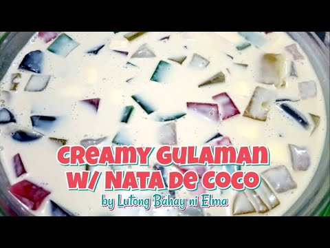 Creamy Gulaman with Nata De Coco | Lutong Bahay ni Elma