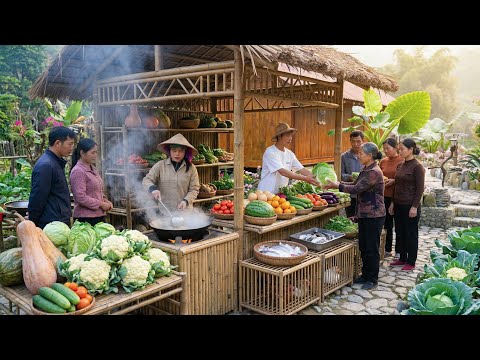 Real Off-Grid Farm Life Massive Harvest, Selling at the Market & Cooking From Scratch!