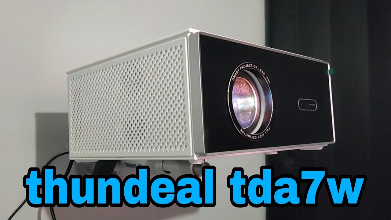 Testando Projetor  THUNDEAL TDH7W - 120 polegadas #projetor #cinema