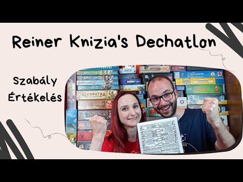 Tízpróba 8 kockával. Reiner Knizia's Dechatlon társasjáték játékbemutató és szabályismertető - Társasozz Okosan!