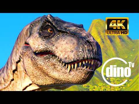 Tyrannosaurus Rex in the Wildlife of Isla Nublar | Jurassic Park | Jurassic World Dominion | DinoTV