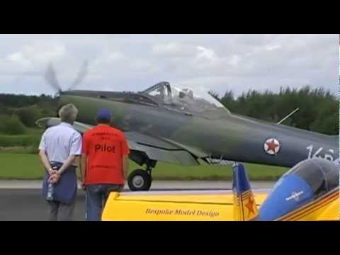 Soko P2 Kraguj aircraft very short take off STOL and spectacular climb out.