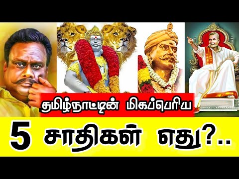 Top 5 caste in tamilnadu | தமிழ்நாட்டின் மிகப்பெரிய 5 சாதிகள் எது ? | TN Caste wise populations