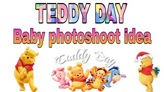 Valentine day week baby photoshoot idea / Teddy day decoration / Teddy day baby photoshoot idea 🧸