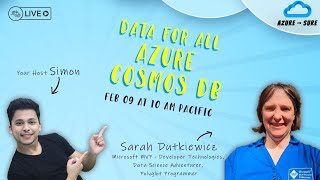 Data for All - Azure Cosmos DB - Azure for Sure - S2 - Ep. 2