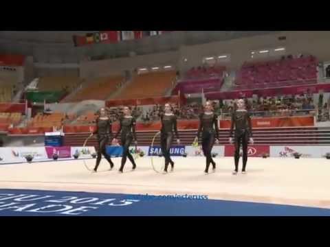 Ukraine 6 clubs + 2 hoops AA - Universiade Gwangju 2015