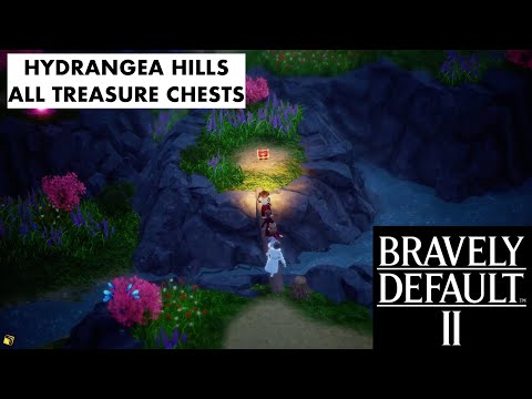 Bravely Default 2 - Hydrangea Hills - All Treasure Chests