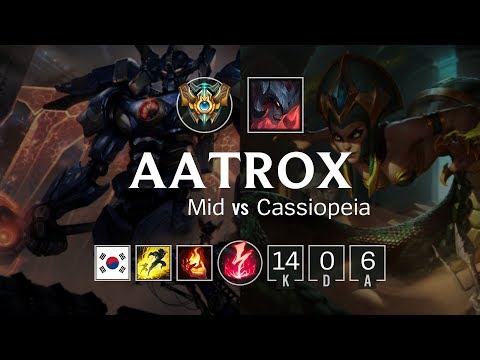 Aatrox Mid vs Cassiopeia - KR Master Patch 8.24